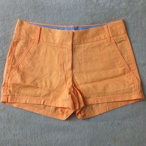 NWOT Orange J Crew broken-in 3” chino shorts